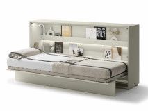 Lit mural escamotable CONCEPTION PRO 90x200 cm cachemire (horizontal)