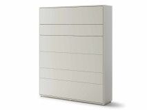 Lit mural escamotable CONCEPTION PRO 160x200 cm cachemire (vertical) avec matelas