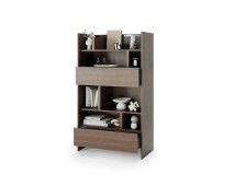 Bibliothèque CONCEPTION PRO 158 cm blanc/chêne dunin