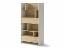 Bibliothèque CONCEPTION PRO 178 cm cachemire/chêne nagano