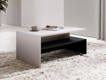 Table basse BABEL blanc/noir