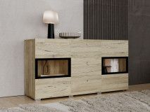 Commode BABEL 2 portes et 3 tiroirs sanremo avec led