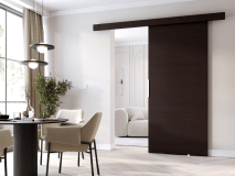 Porte coulissante CLENATO 76 cm wengué