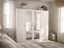Armoire RIGA 4 portes blanc