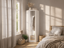 Armoire d’angle RIGA 1 porte blanc