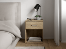 Table de chevet SPACIO 1 tiroir chêne
