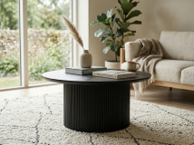 Table basse LARUSSO 80 cm brun foncé