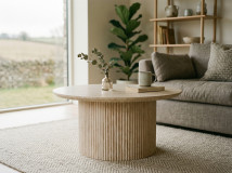 Table basse LARUSSO 80 cm travertin