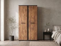 Armoire ELENAS 2 portes acacia