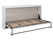 Lit escamotable ALBANO 90x200 cm blanc