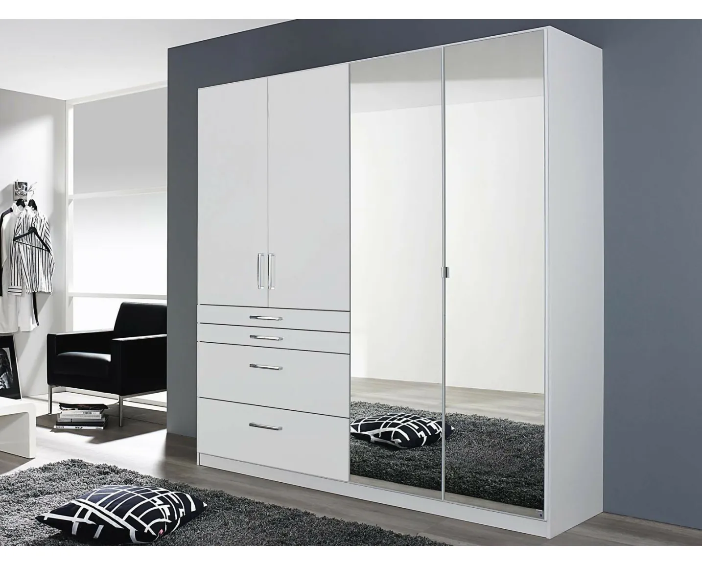 lcndlsoe Lot de 4 poignées d'armoire en verre cristal pour