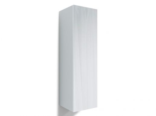 Colonne KAYLA 1 porte 105 cm blanc/blanc brillant