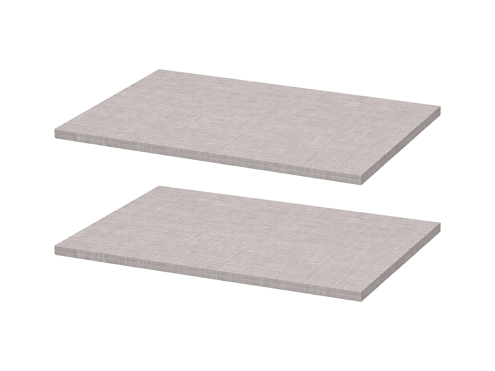 Etagère MINOTOR 90x52 cm lin naturel (lot de 2)