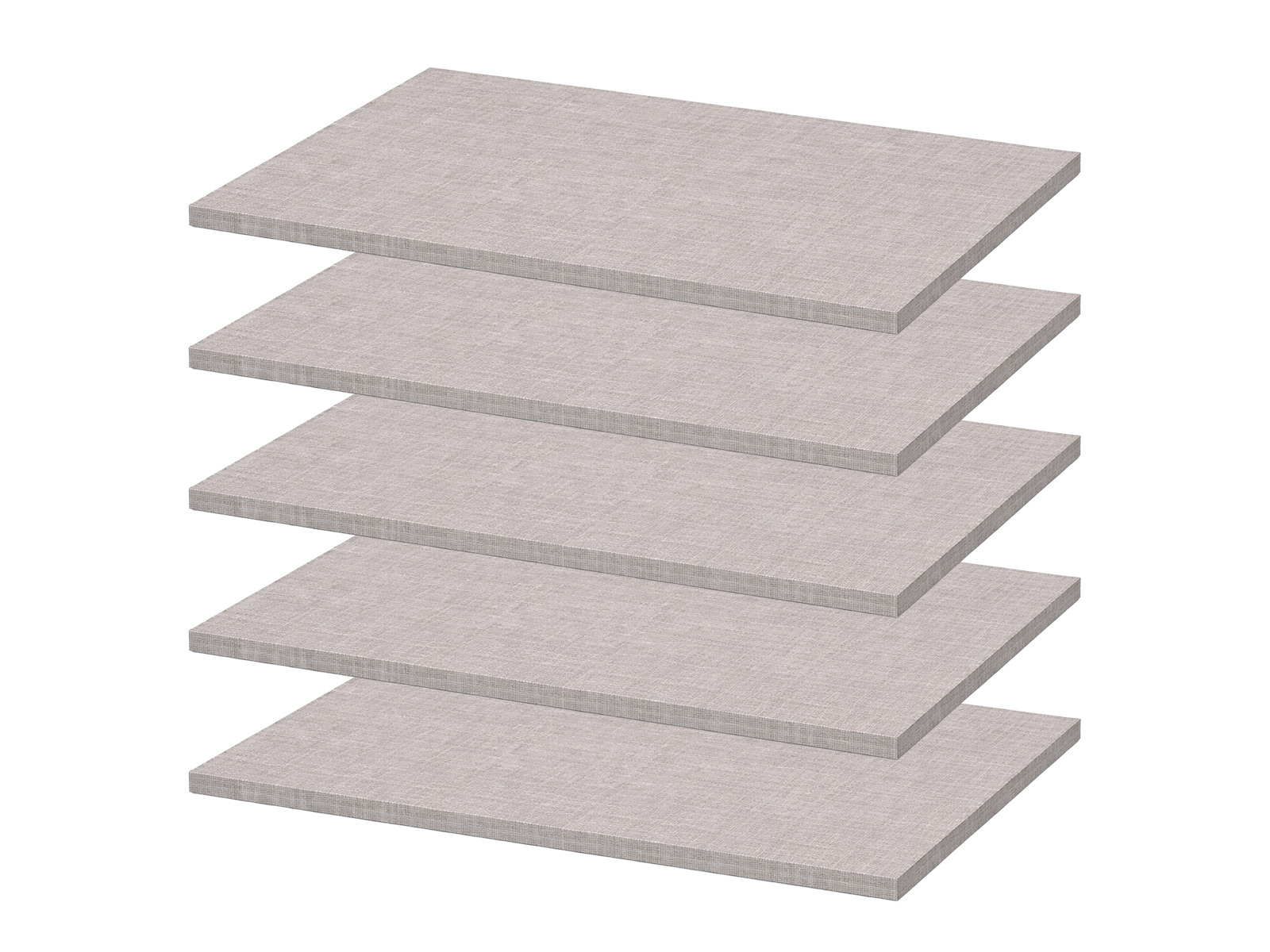 Etagère MINOTOR 66x50 cm lin naturel (lot de 5)