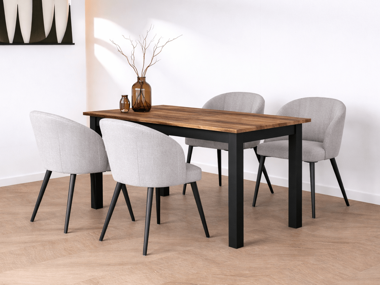 Table repas extensible OLIANNE 130 > 175 cm épicéa appenzeller
