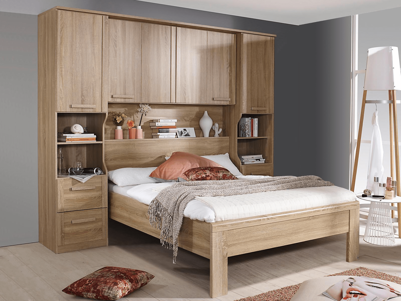 Lit pont RIGA 160x200 cm sonoma